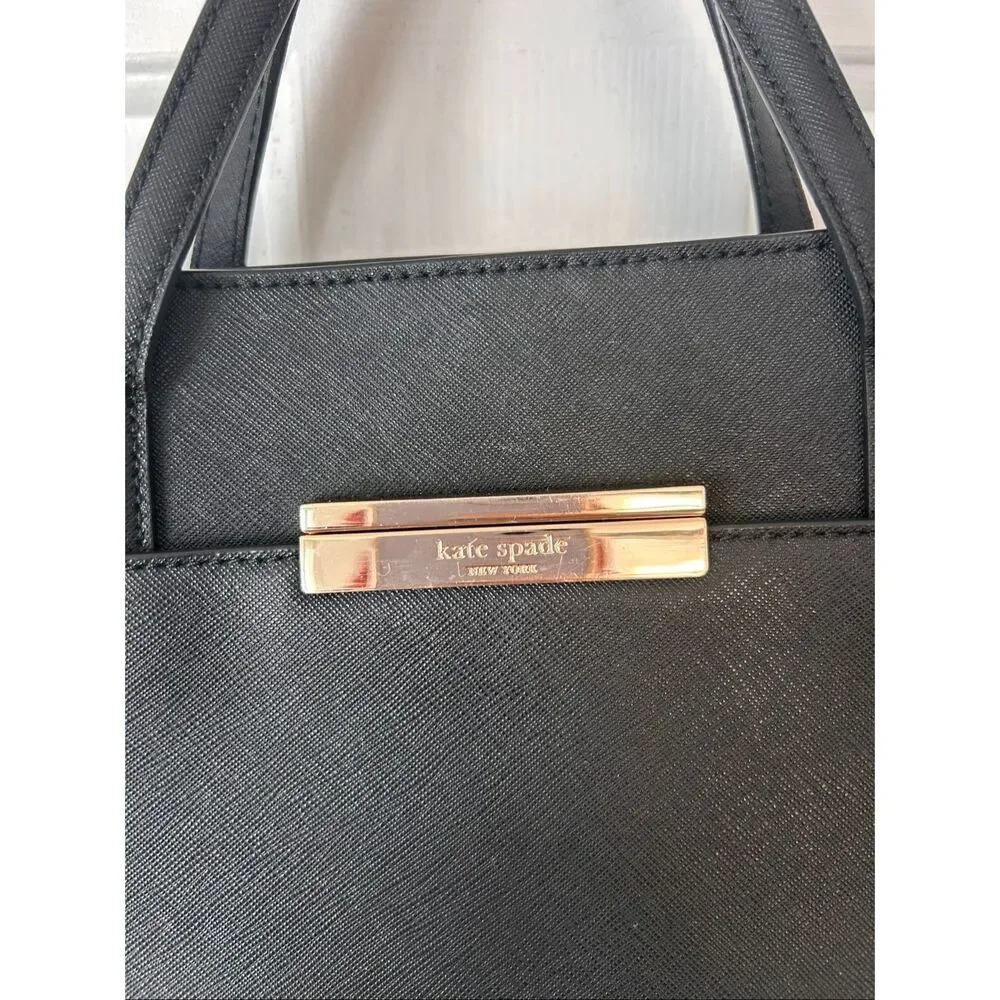 Kate Spade Black Clarke Maiden Way shoulder bag no strap